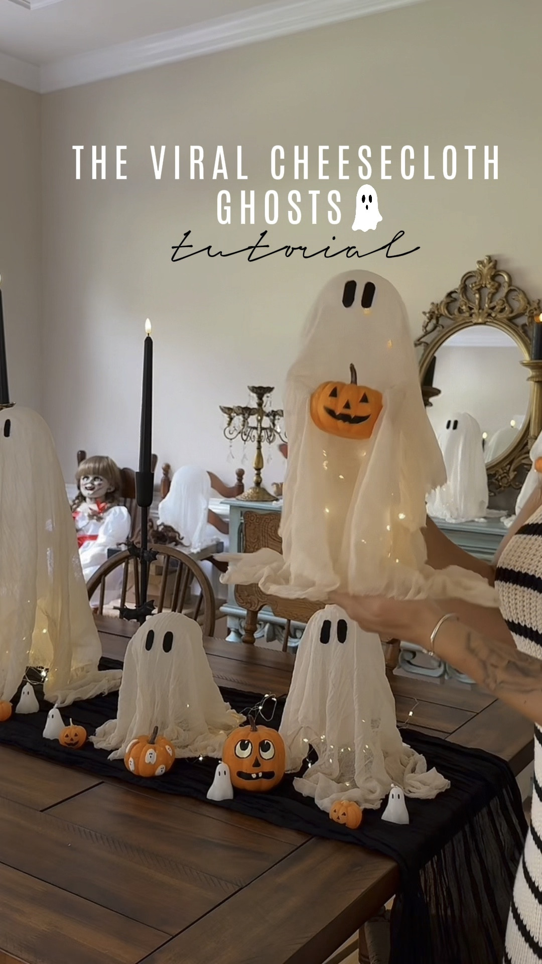 DIY cheesecloth ghosts! So cute and easy to make! 

#LTKSeasonal #LTKHome #LTKFindsUnder50