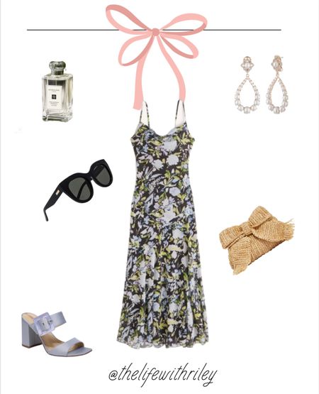 Wedding guest dress outfit 

Floral dress, summer outfit, slip dress, vacation outfit, date night outfit, winery outfit 

Bow bag, black sunglasses, blue heels, blue sandals, pearl earrings, joe Malone 

#LTKSeasonal #LTKFind #LTKstyletip