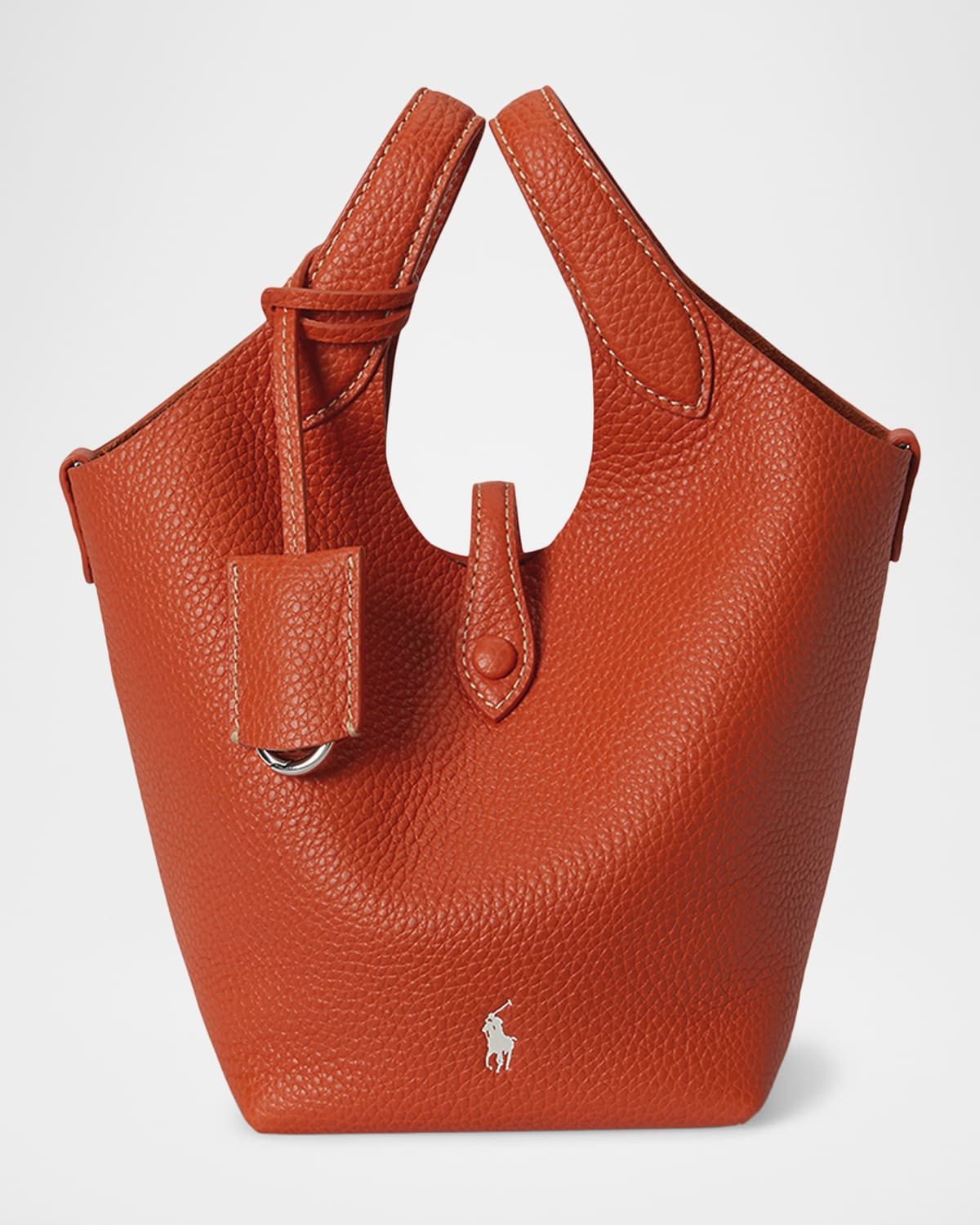 Polo Play Leather Small Tote & Crossbody Bag | Neiman Marcus