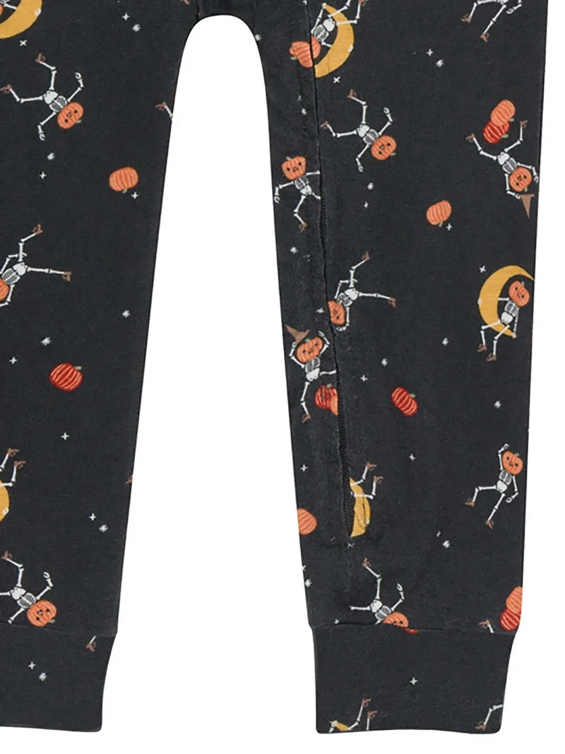 Modern Moments by Gerber Baby and Toddler Neutral Super Soft Halloween One-Piece Pajama, Sizes 0/... | Walmart (US)