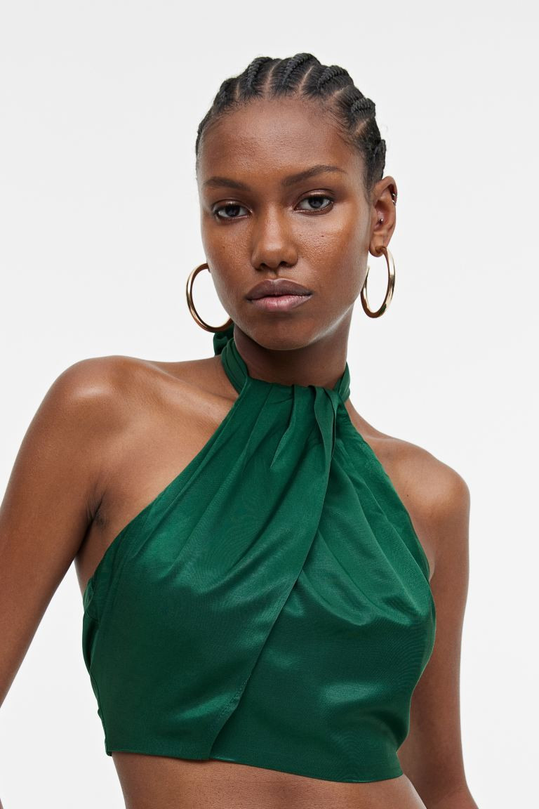 Draped Halterneck Top | H&M (US + CA)