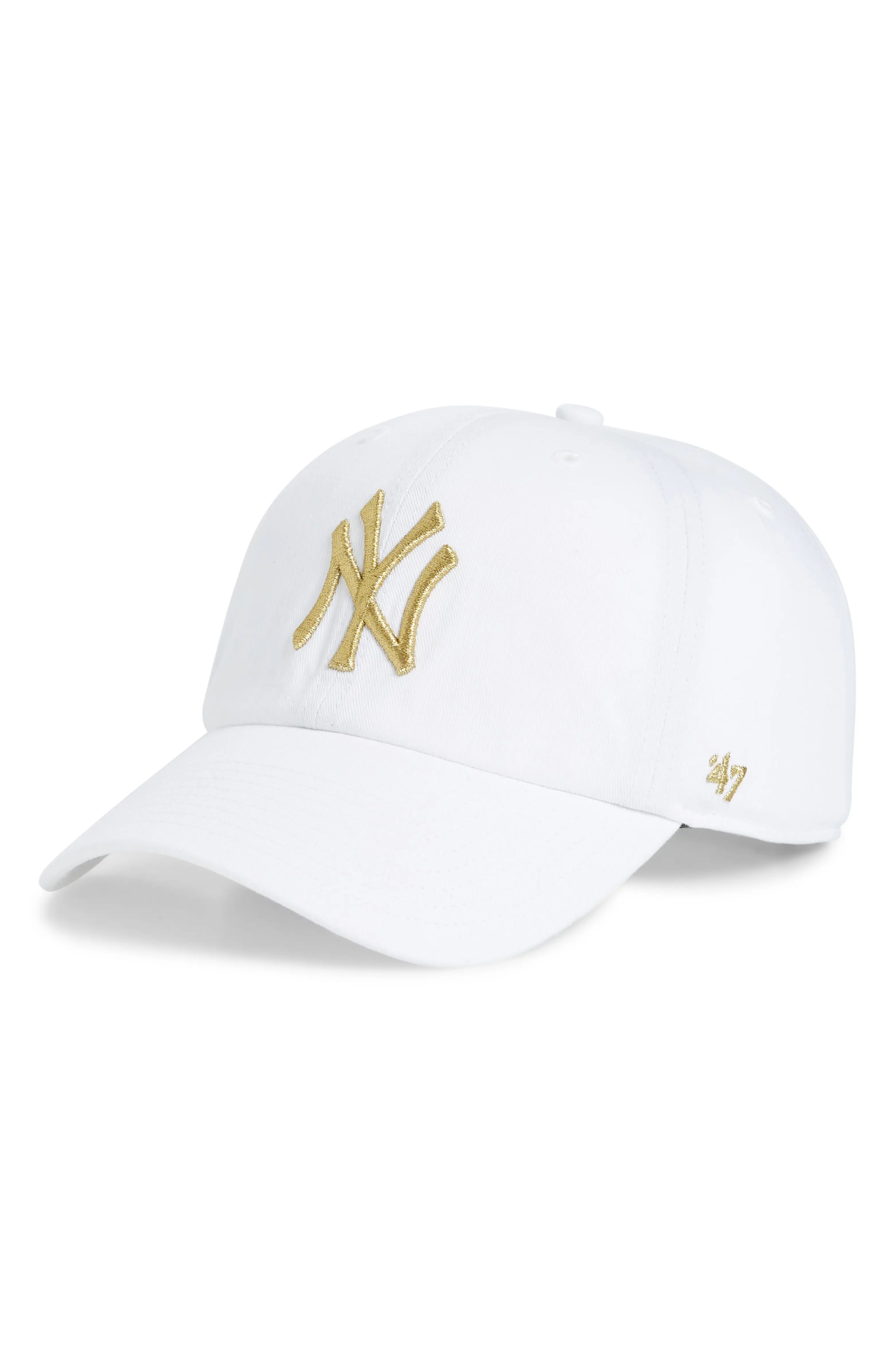 Clean Up New York Yankees Metallic Baseball Cap | Nordstrom
