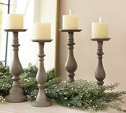 Eloise Zinc Candle Holder | Pottery Barn (US)