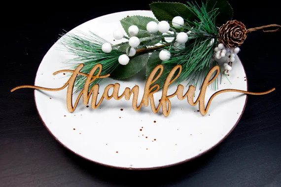 Read the full title
    Thankful place card Thanksgiving place card Thanksgiving table decor Than... | Etsy (US)