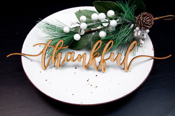 Read the full title
    Thankful place card Thanksgiving place card Thanksgiving table decor Than... | Etsy (US)