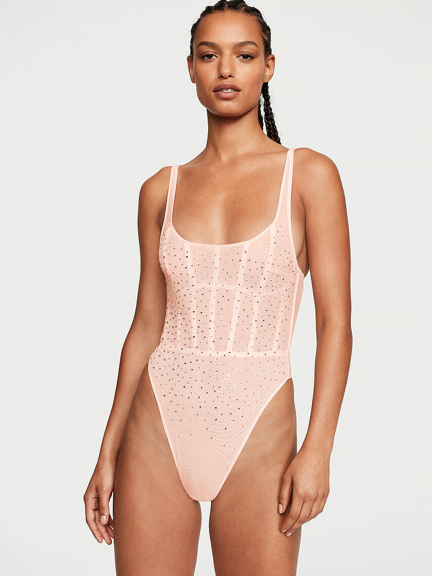 Sugar Coated Rhinestone Wicked Corset Teddy | Victoria's Secret (US / CA )