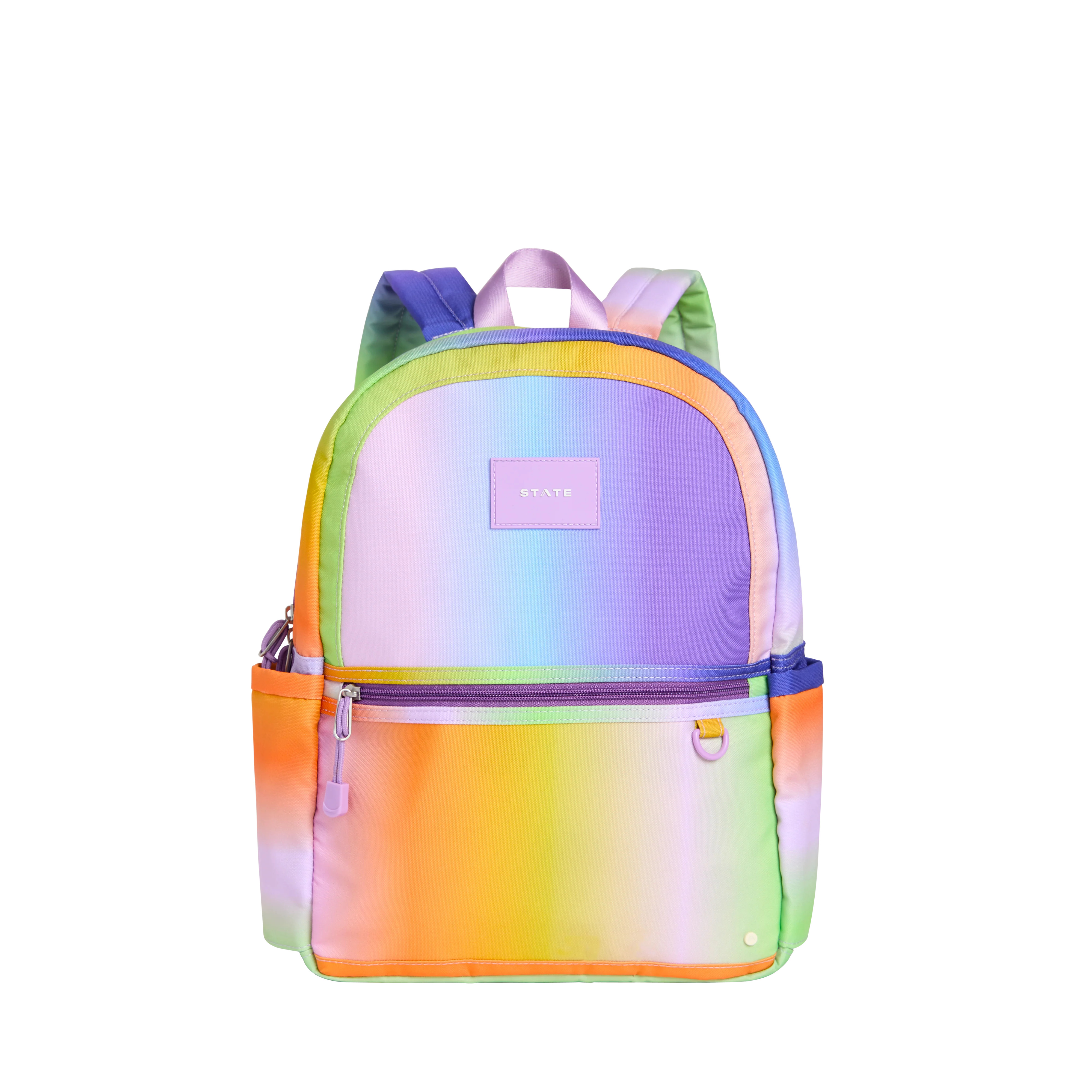 STATE Bags | Kane Kids Travel Backpack Recycled Poly Canvas Rainbow Gradient | STATE Bags