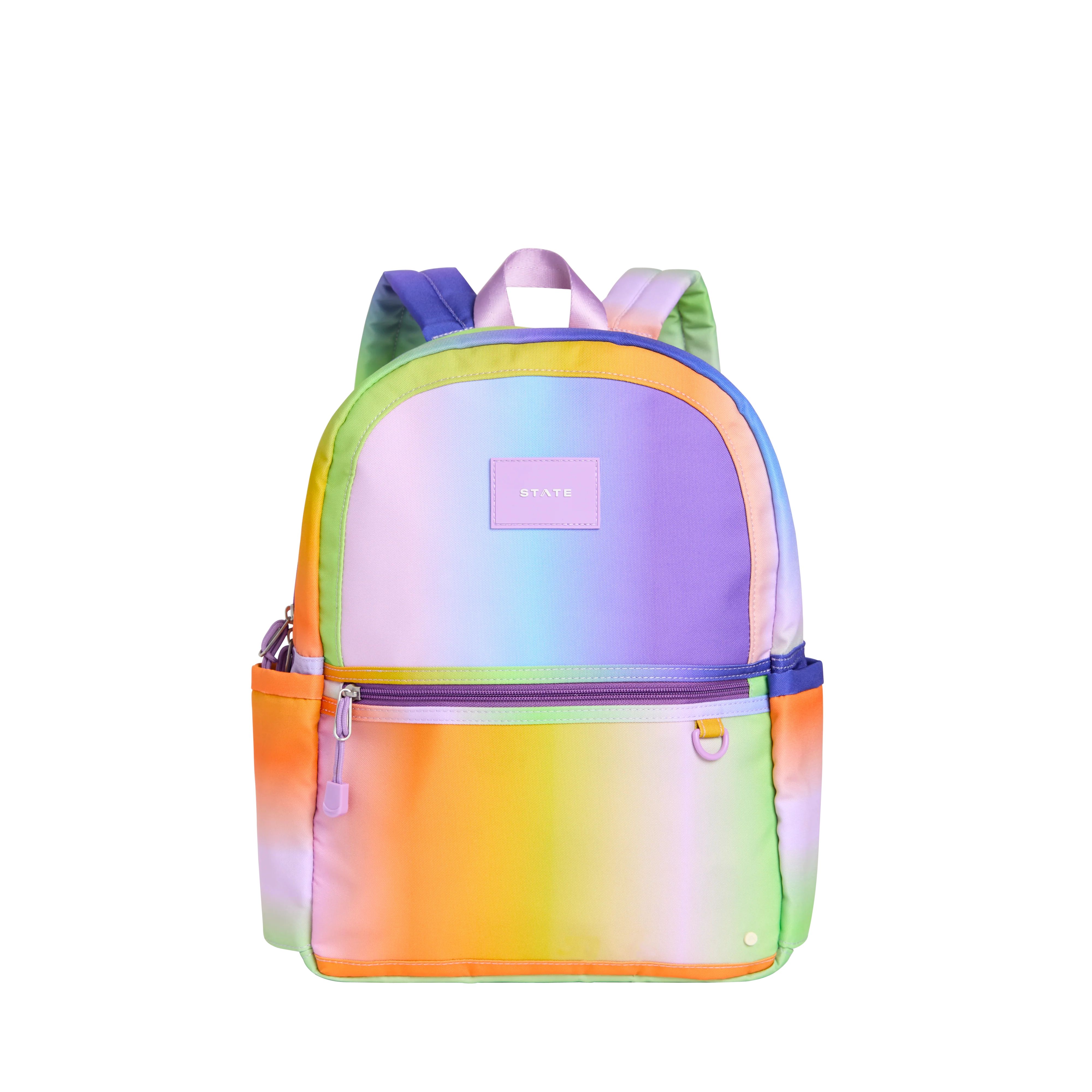 STATE Bags | Kane Kids Travel Backpack Recycled Poly Canvas Rainbow Gradient | STATE Bags