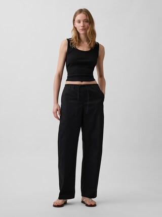 Poplin Easy Barrel Pants | Gap (US)