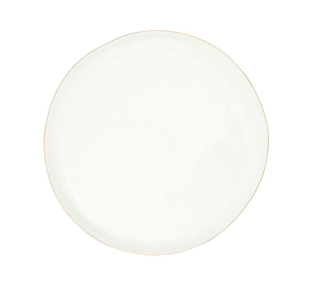 Abbesses Porcelain Small Plates, Set of 4 - Gold | Pottery Barn (US)