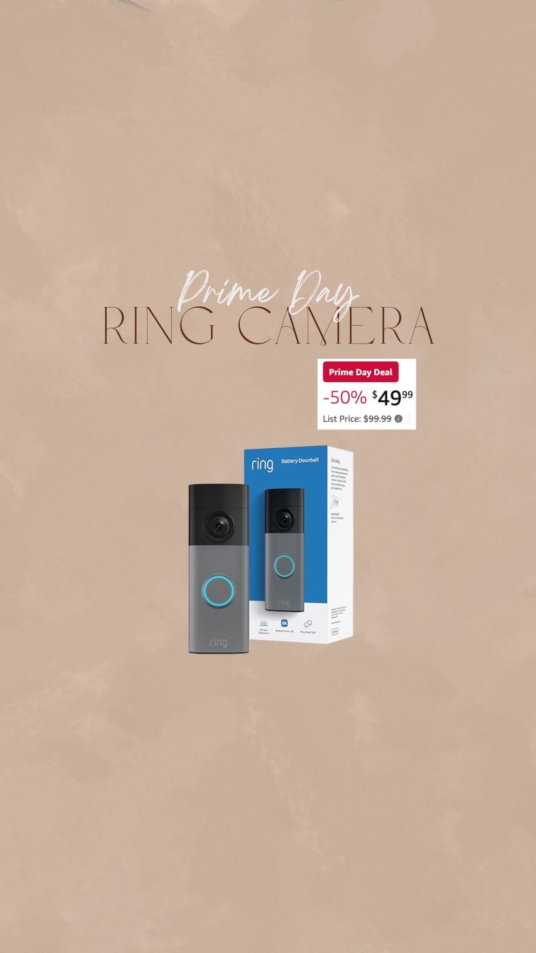 Prime day ring camera

#LTKdayinmylife #LTKHome #LTKSaleAlert