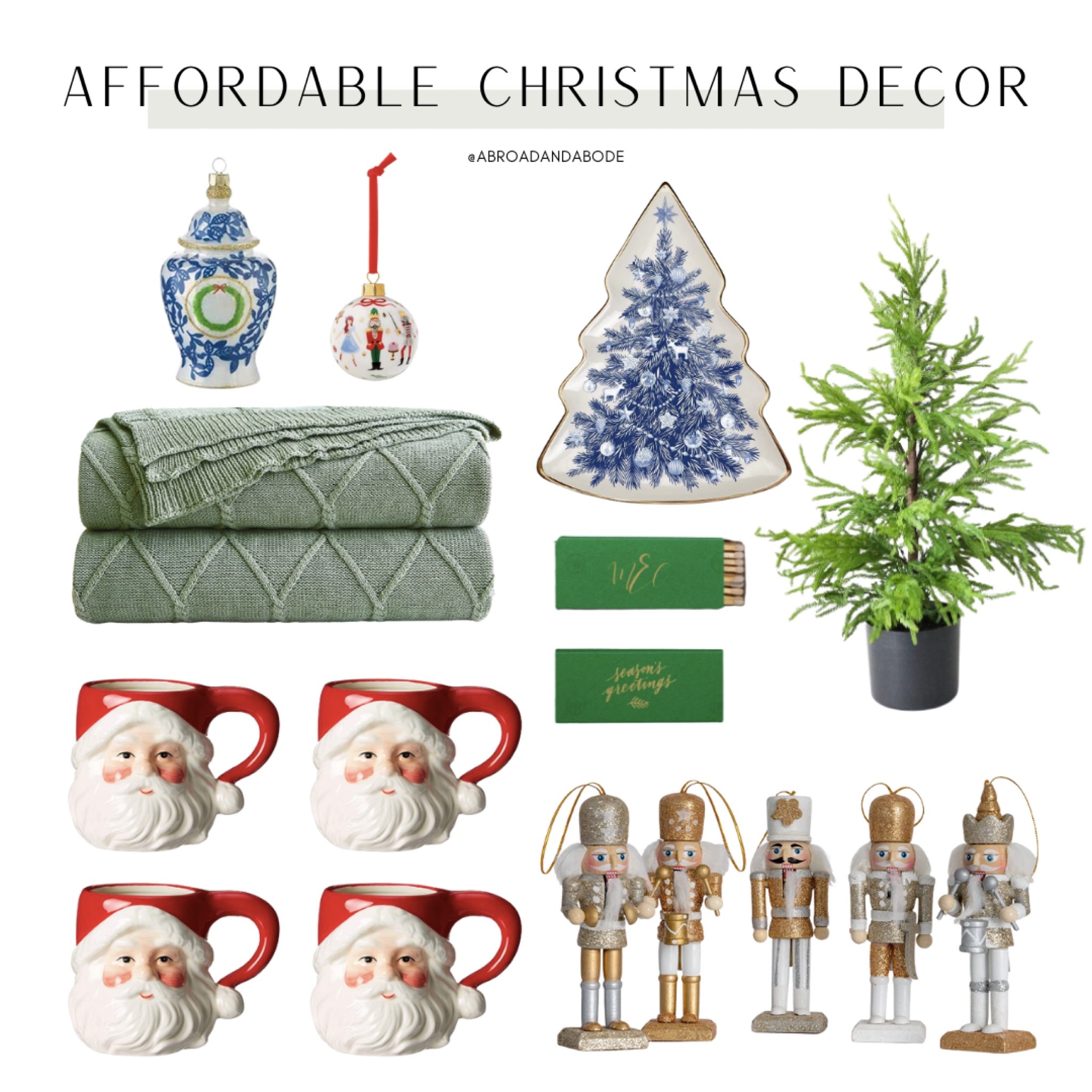 Affordable Christmas Decor Finds!

Christmas decor, Christmas, coffee mugs, holiday decor, throw blanket, ornaments, modern home, Amazon finds

#LTKhome #LTKSeasonal #LTKHoliday