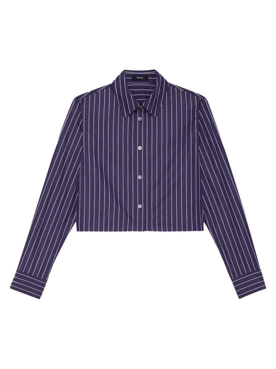 Crop Classic Shirt | Saks Fifth Avenue
