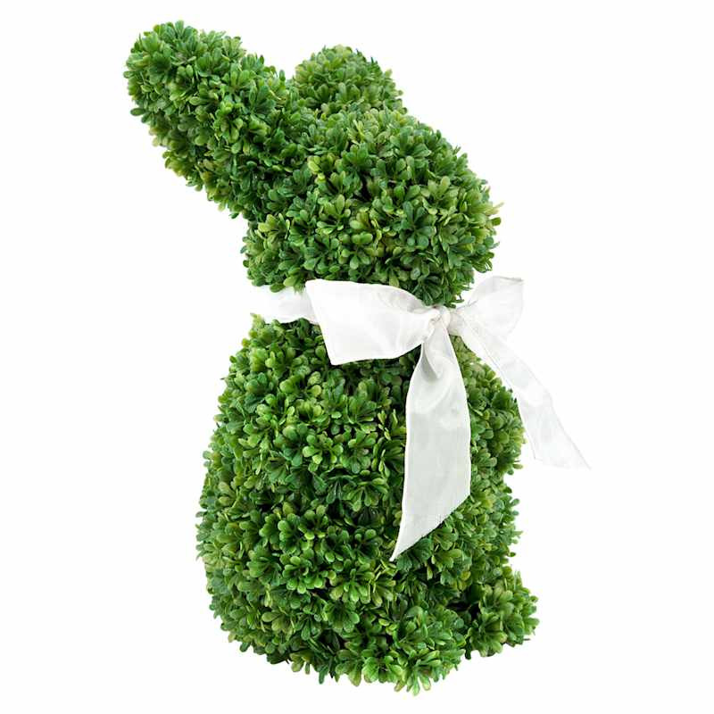 Artificial Boxwood Easter Bunny, 12" | At Home
