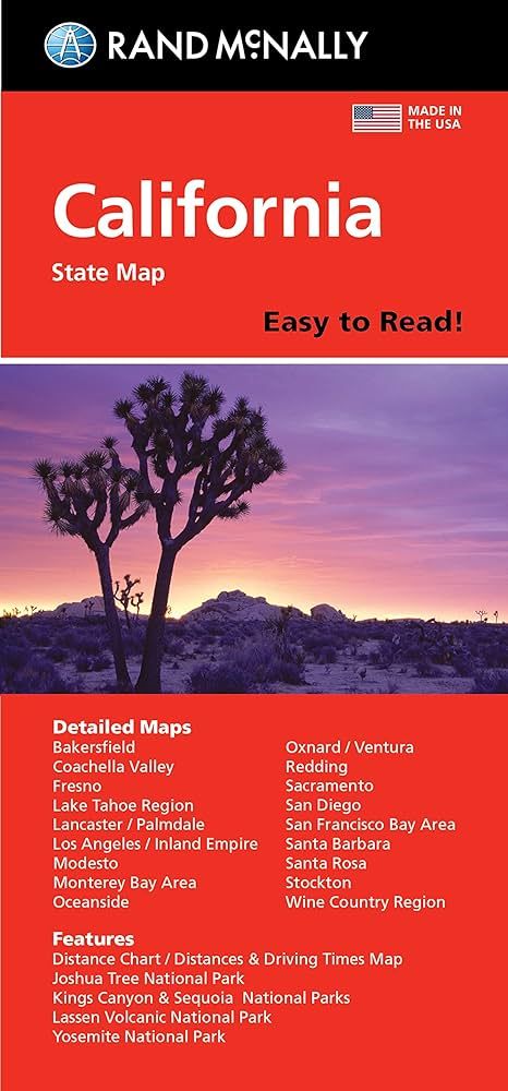 Rand McNally Easy to Read: California State Map | Amazon (US)