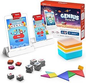 Osmo - Genius Starter Kit for iPad & iPhone - 5 Educational Learning Games - Ages 6-10 - Math, Sp... | Amazon (US)