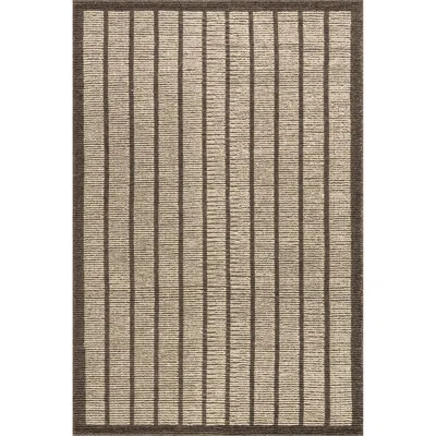Eva Block Stripe Wool Area Rug | Wayfair North America