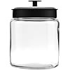 Anchor Hocking Montana Glass Jars withFresh Sealed Lids, Black Metal, 96 oz (Set of 2) - 96712 | Amazon (US)
