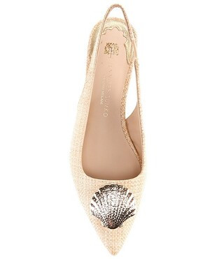 x Jennifer Sumko LaMinerva Raffia Slingback Dress Flats | Dillard's