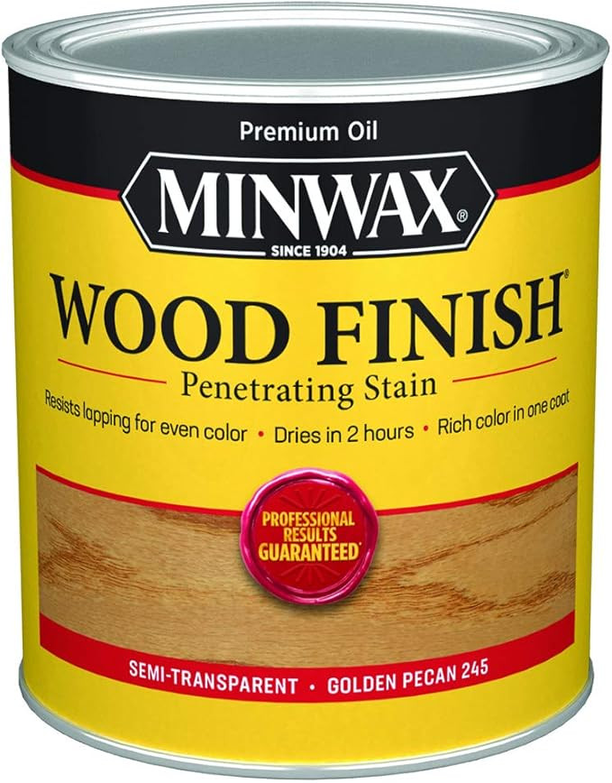 1 qt Minwax 70041 Golden Pecan Wood Finish Oil-Based Wood Stain | Amazon (US)