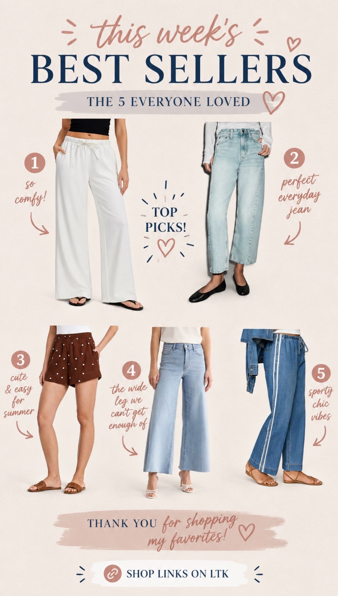 These were your favorites this week… and honestly, I get it. 🤍

From the viral jeans to the chic Target finds and the Farm Rio sale pieces, these are the items everyone has been loving. If you missed them the first time, here’s your chance!

Everything is linked here. ✨

#LTKootd #LTKOver40 #LTKSeasonal