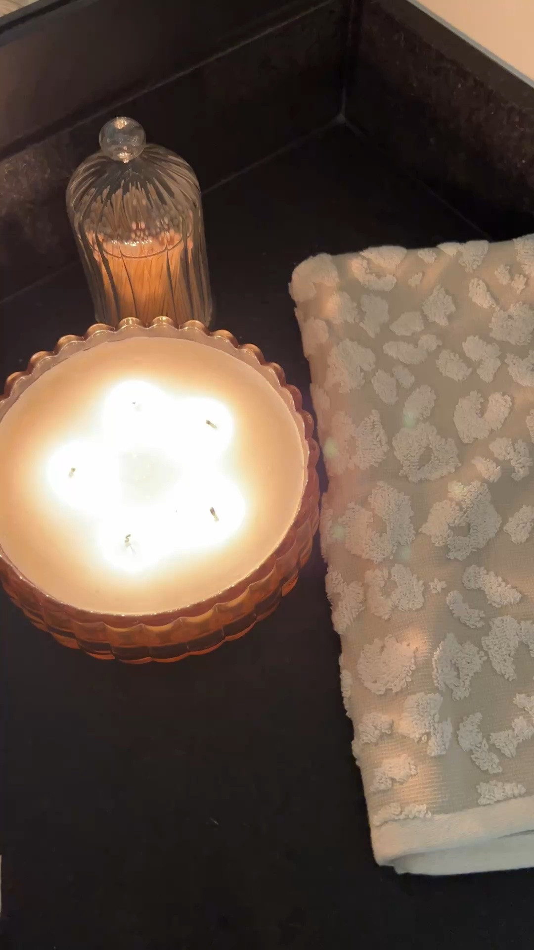 // my favorite candle // match cloche // leopard print hand towel for guests //

#LTKSeasonal #LTKHome