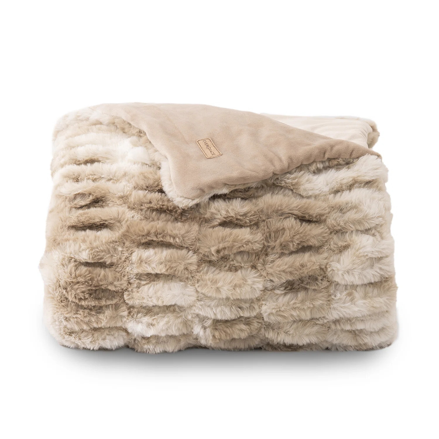 Ruched Bubble Faux Fur Throw Blanket | Wayfair North America