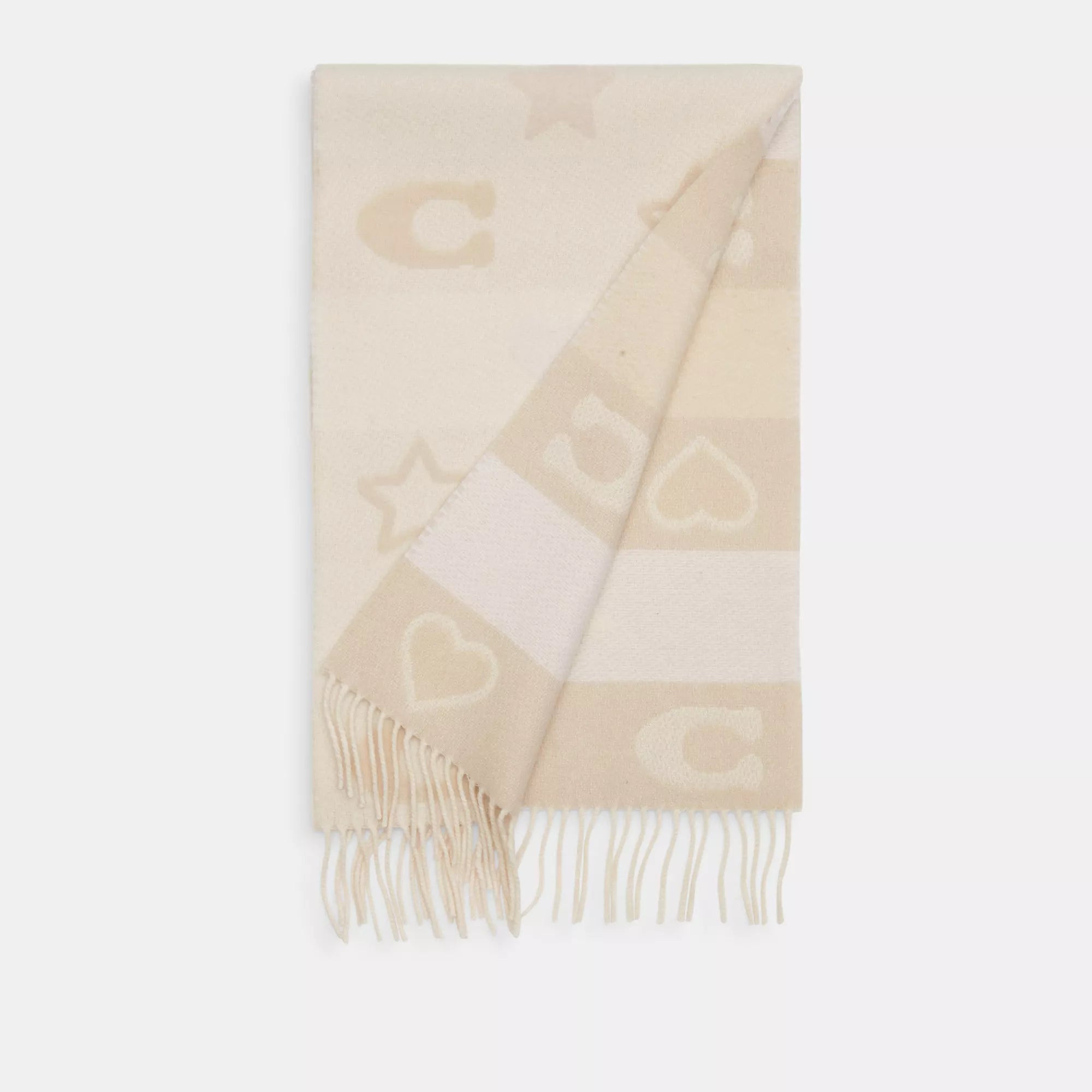 Coach Outlet Stars And Hearts Print Muffler | Shop Simon