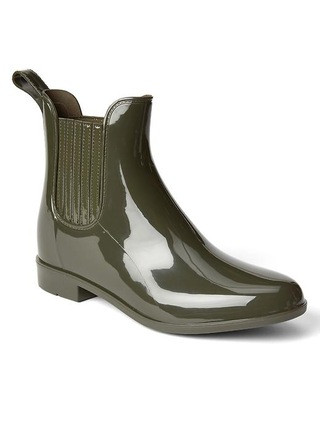 Gap Womens Rain Booties Olive Green Size 11 | Gap US