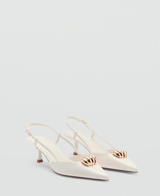 Mango Women's Metallic Detail High Heel Shoes - Macy's | Macy's