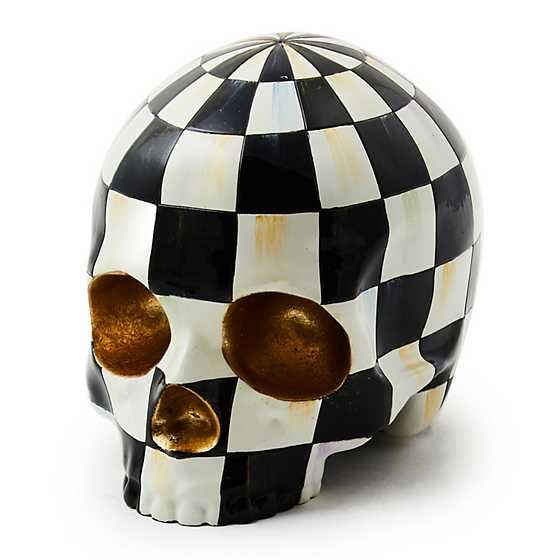 Courtly Check Skull | MacKenzie-Childs