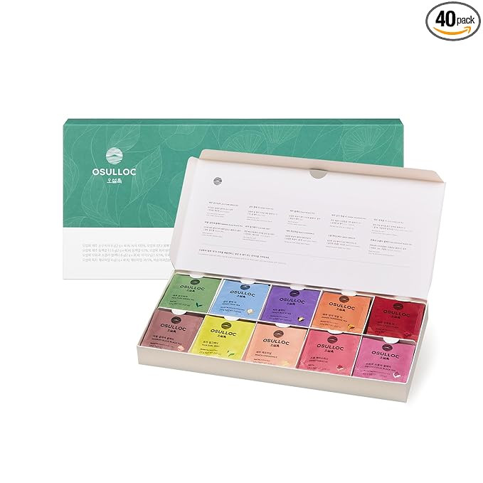Amazon.com: OSULLOC Premium Tea Collection (40 count, 10 flavors x 4 ea), Mothers Day Gifts, Self... | Amazon (US)