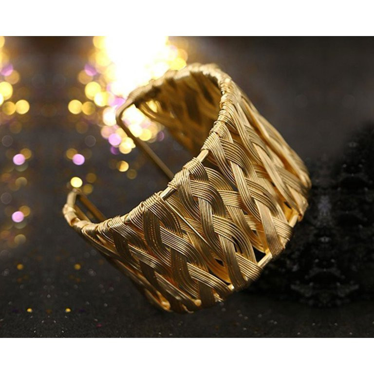 Novadab Woven In Dream My Gold Cuff Bracelet | Walmart (US)