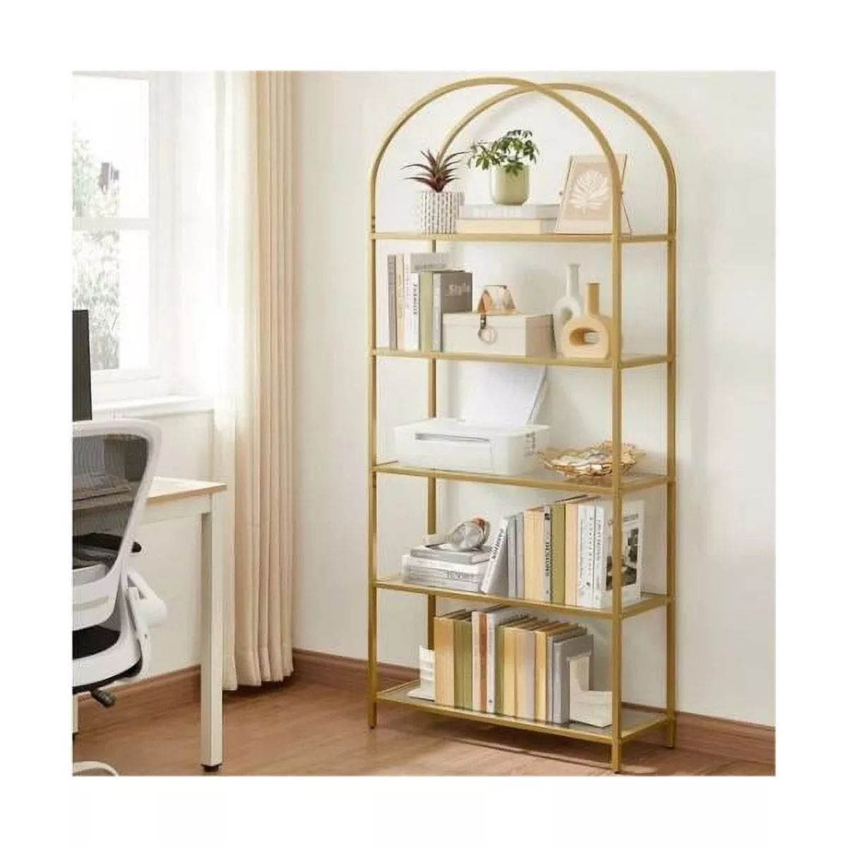 VASAGLE 5-Tier Bookshelf Display Storage Shelf Modern Bookcase with Metal Frame for Bedroom Livin... | Target