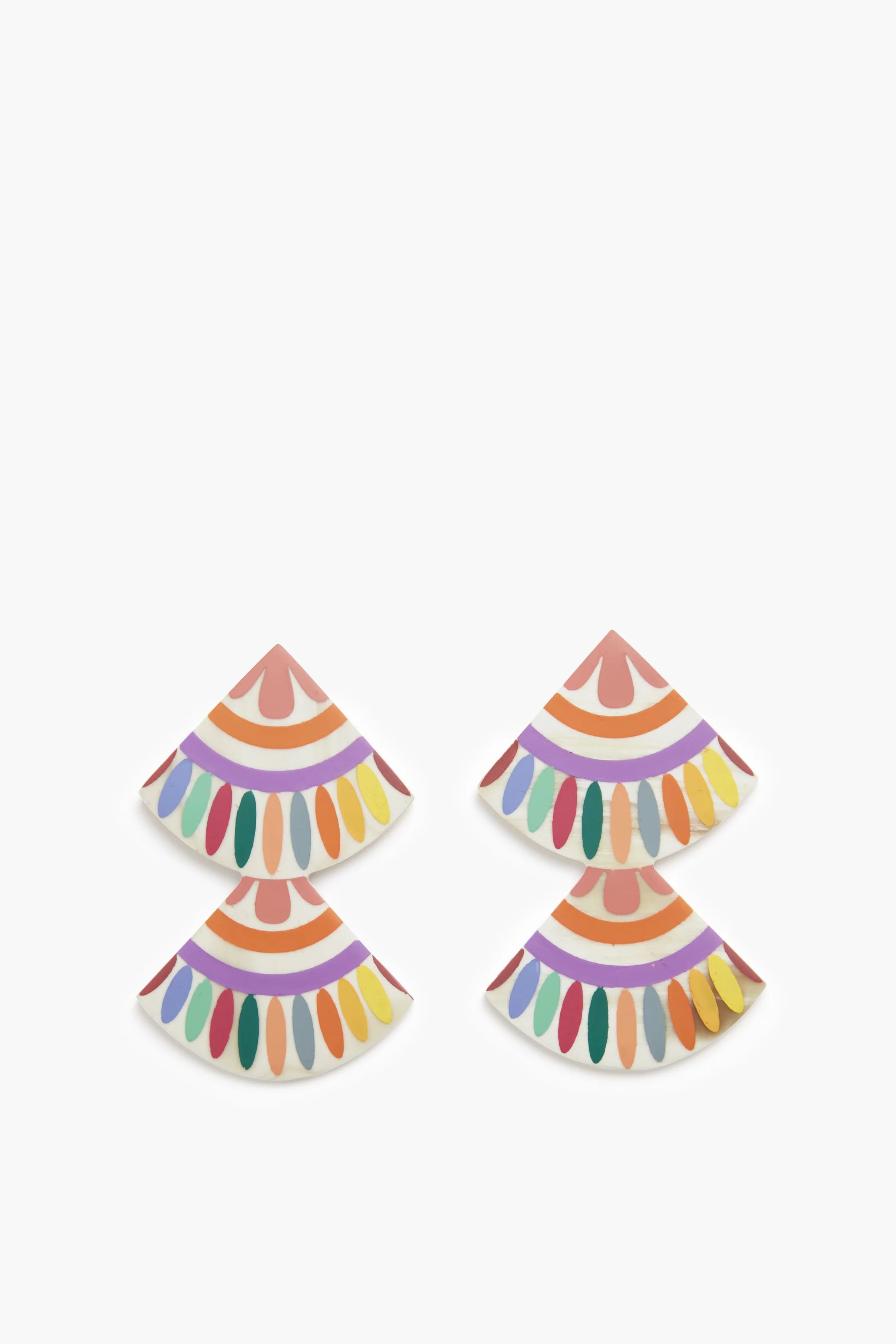 Rainbow Double Tile Earrings | Tuckernuck (US)