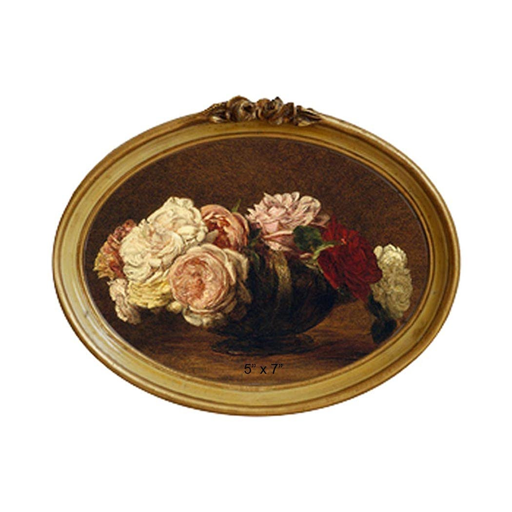 CISOO Vintage Oval Picture Frame 5x7 Antique Photo Frame Decorative Painting Table Top Display an... | Amazon (US)