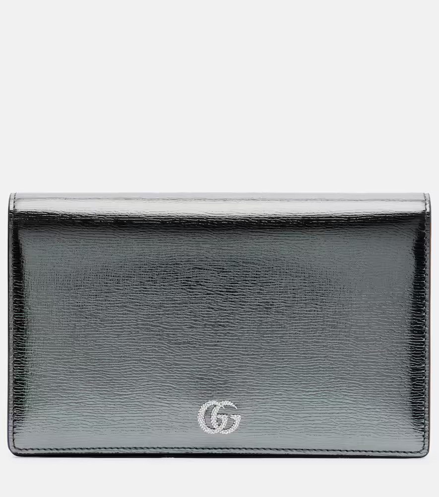 Gucci GG Marmont leather wallet on chain | Mytheresa (US/CA)