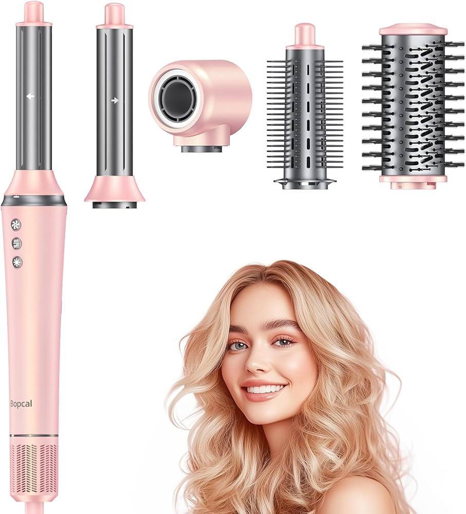 5 in 1 Air Styler - Professional Frizz-Free Automatic Wrap Curlers, Hair Dryer Brush 110000 RPM f... | Amazon (US)