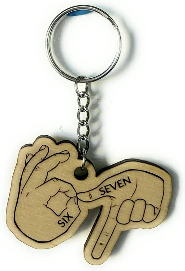 6-7 Meme Keychain – 67 Popular Saying Funny Six Seven Internet Meme Keychain, Novelty Gift for ... | Amazon (US)