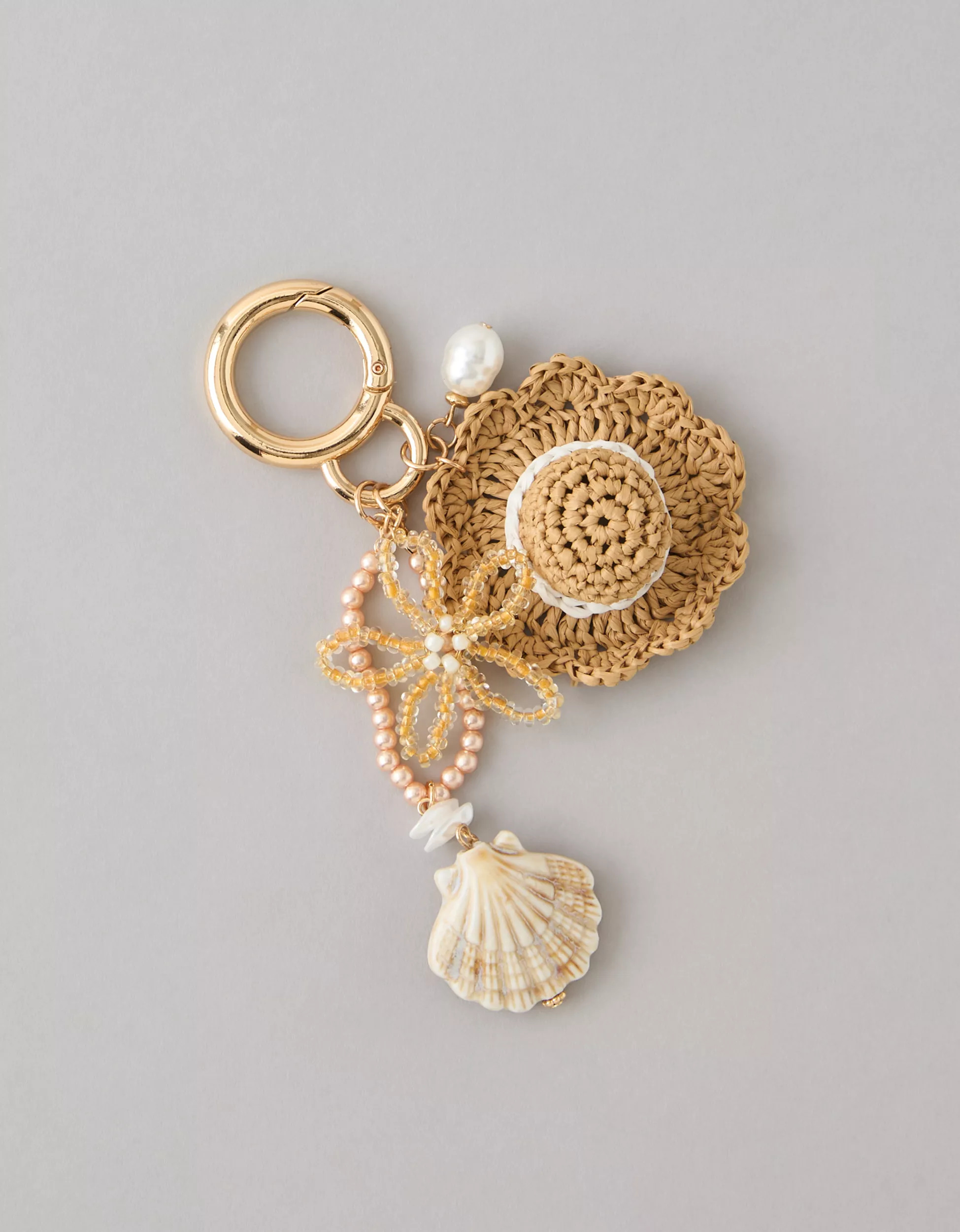 AE Straw Hat Bag Charm | American Eagle Outfitters (US & CA)
