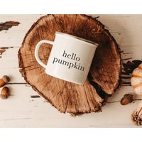 Hello Pumpkin, Fall Coffee Mug, Halloween Gift, Autumn Cup, Cute Vibes Morning Pumpkin | Etsy (US)