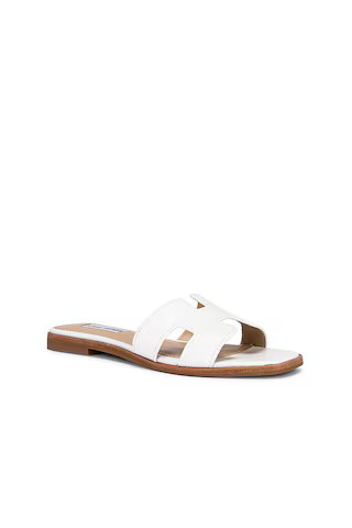 Steve Madden Hadyn Sandal in White Leather from Revolve.com | Revolve Clothing (Global)