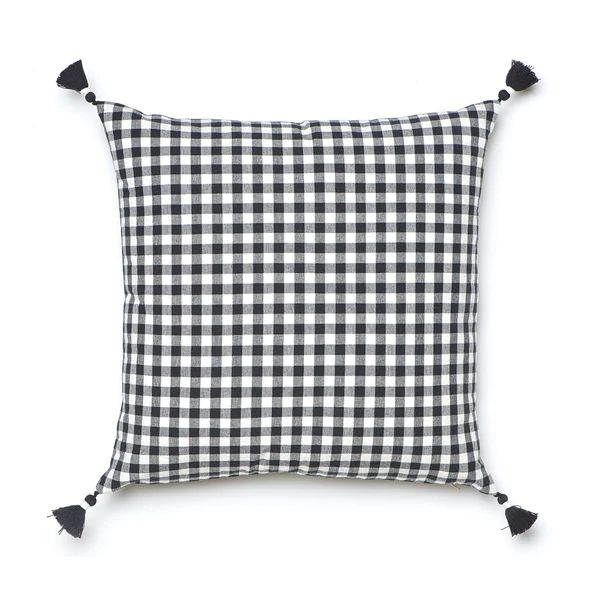 Black Gingham Pillow | Caitlin Wilson Design