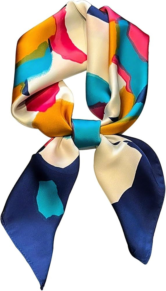 Dailyacc Hair Bandanas Scarf For Women Lightweight Fashion Neck Silk Satin Head Scarves For Sleep... | Amazon (US)