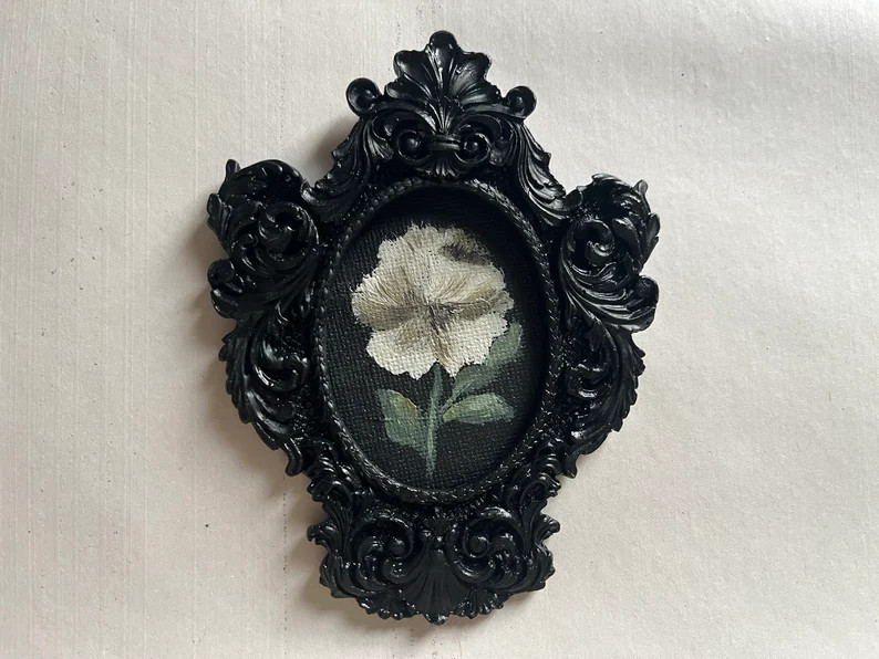 Little Framed Original Oil Painting on Canvas Still Life Original Oil Painting, Authentic and Uni... | Etsy (US)