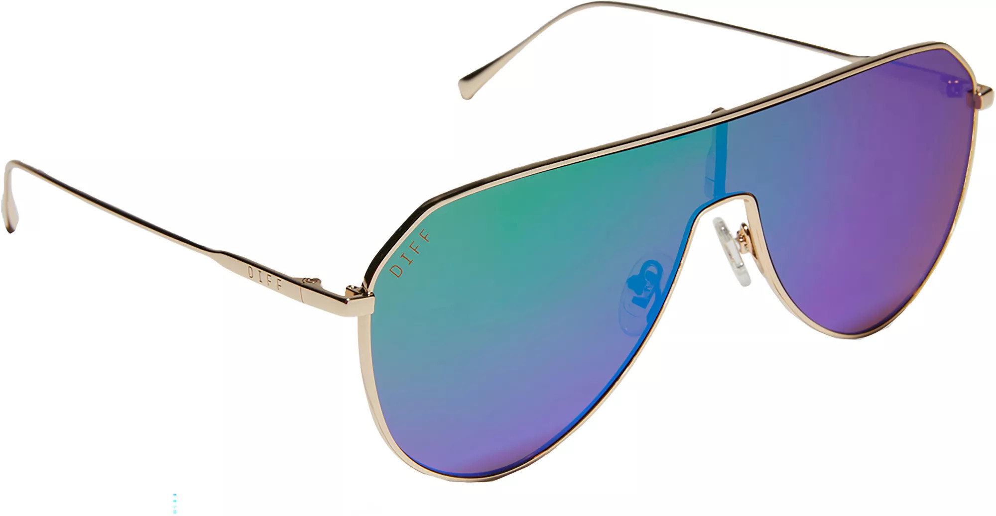 DIFF Women's Dash Shield Sunglasses, Gold | DICK'S Sporting Goods