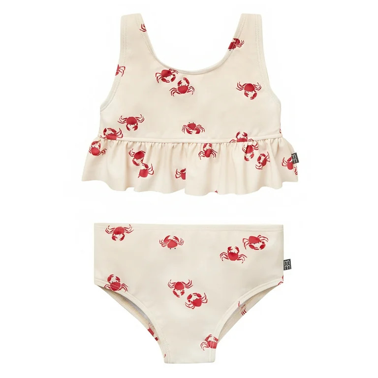 Modern Moments by Gerber Toddler Girl Tankini with Ruffle, 2-Piece, Sizes 12M - 5T | Walmart (US)
