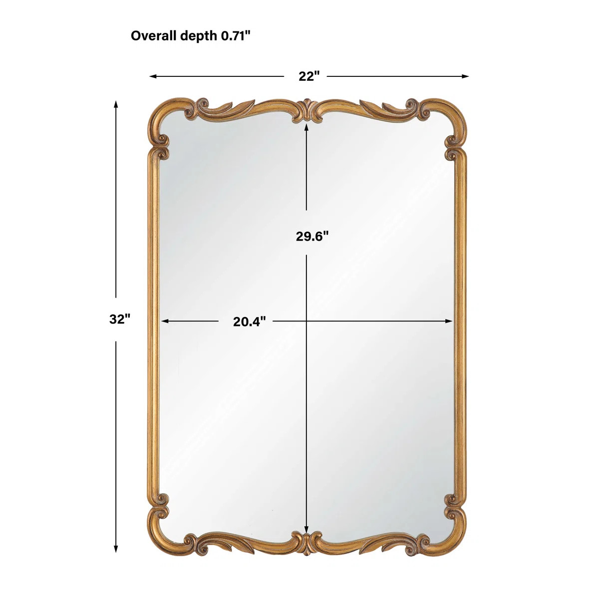 Fiona Engineered Wood Wall Mirror | Wayfair North America