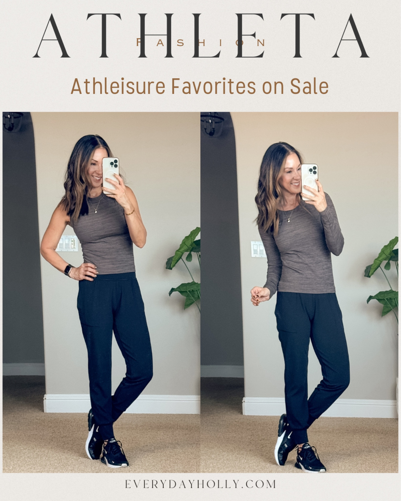 @Athleta Friends & Family Sale! #sponsored 
All of these are on sale and favorites of mine! Joggers & sweatshirt come in petite regular and tall length!
For reference: I’m 5’1”, 109lbs
Renew Muscle Tank & crewneck Tee : small in Pyrite Heather & black
Coaster Luxe Joggers : XXS Petite in Aspen Olive Heather 
Salutation High Rise Joggers : XS Petite in black
Coaster luxe sweatshirt XS petite

joggers  fashion  athletic  tank top  muscle tank  casual  lounge  EverydayHolly 
#athleta


#LTKSaleAlert #LTKFitness #LTKFindsUnder50