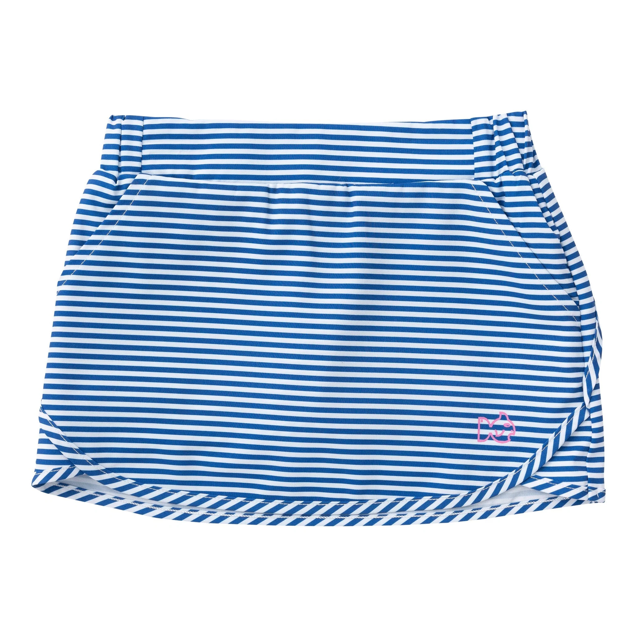 Carolina Catch Skort in Navy and White Stripe | PRODOH